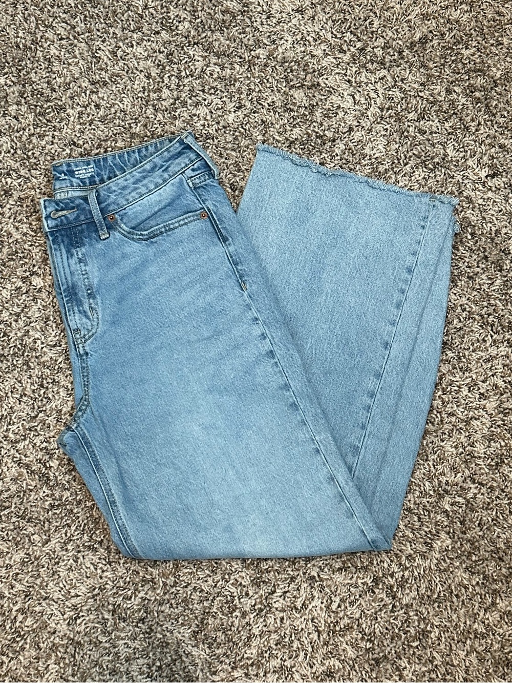 Old Navy Light Blue High-Rise Wide Leg Jeans